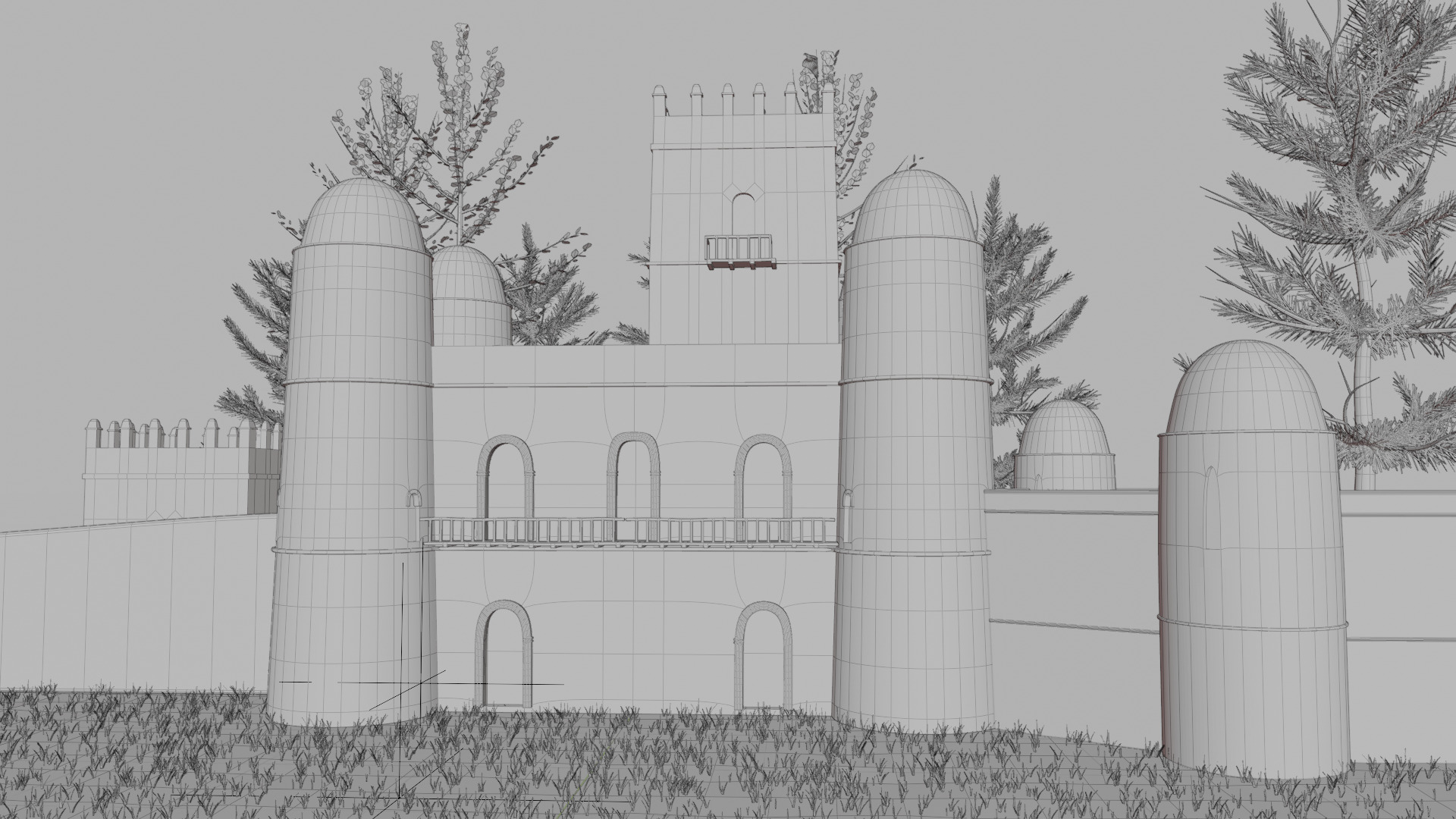 Fasil Ghebbi 3D model_2