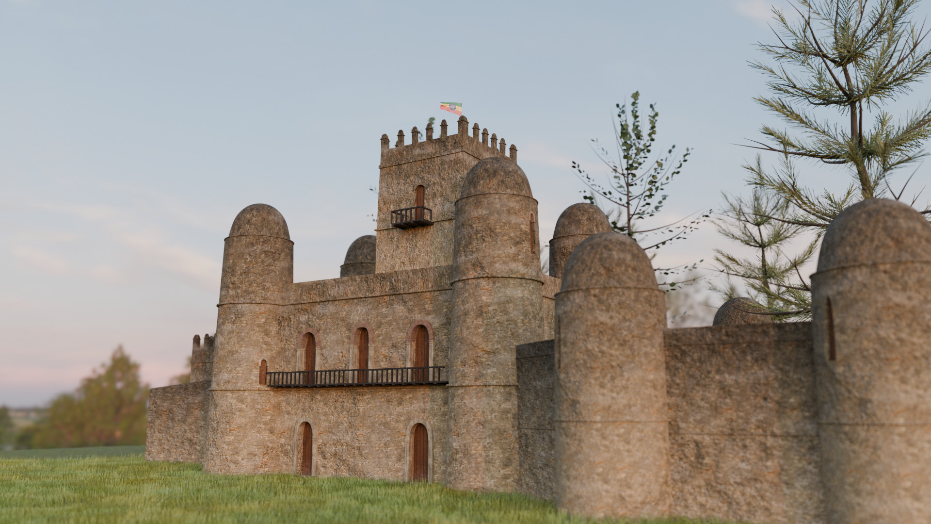 Fasil Ghebbi 3D model_3