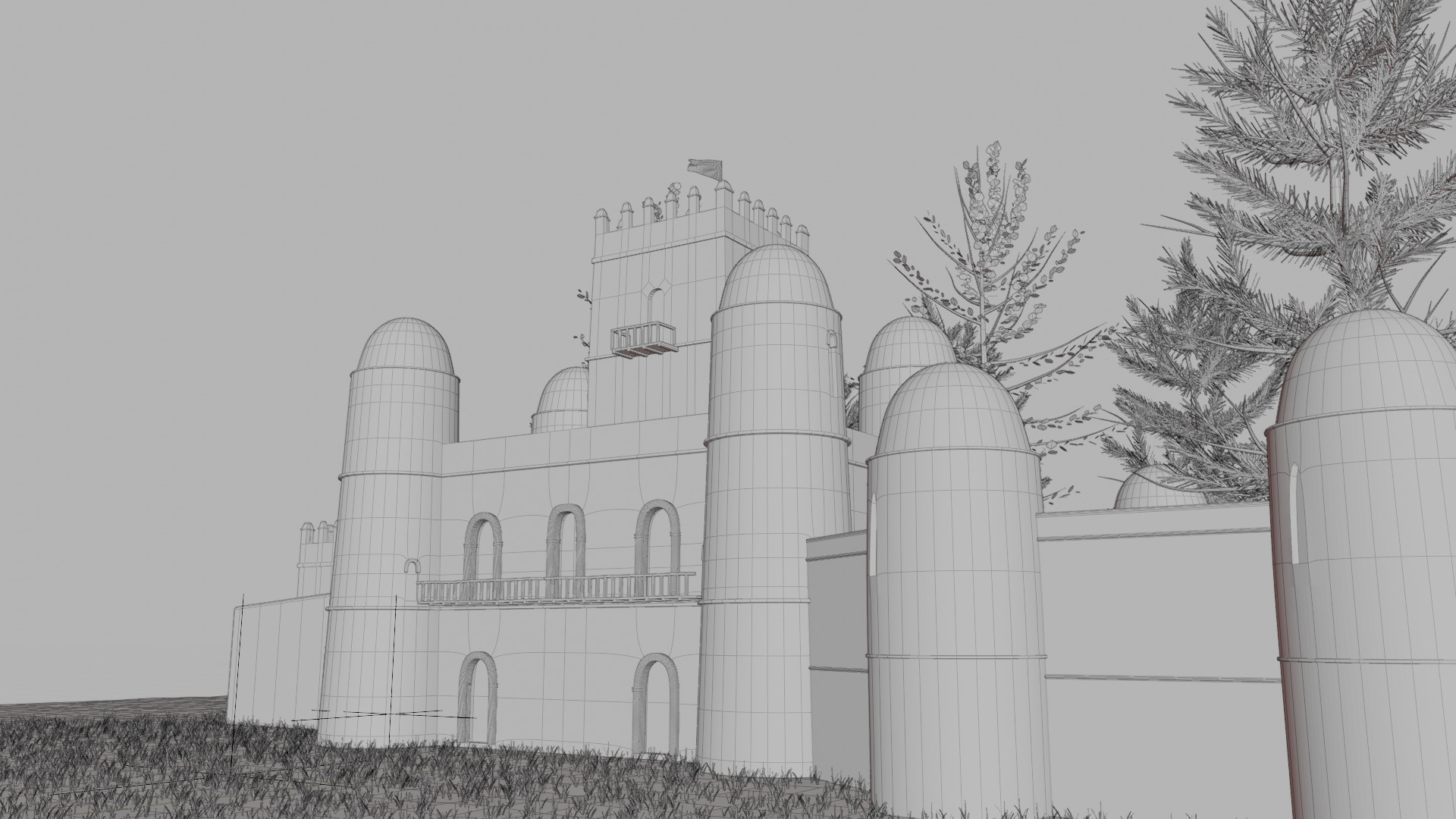 Fasil Ghebbi 3D model_4