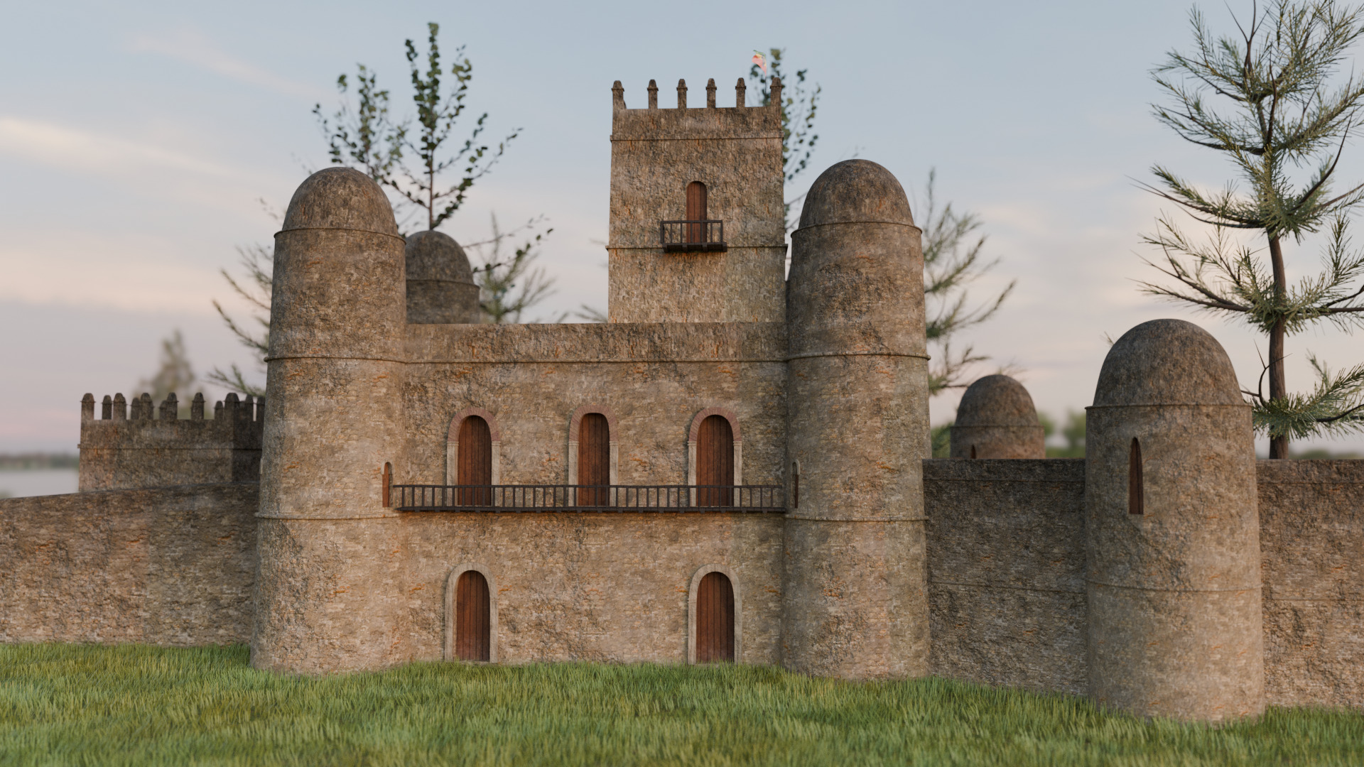 Fasil Ghebbi 3D model_1