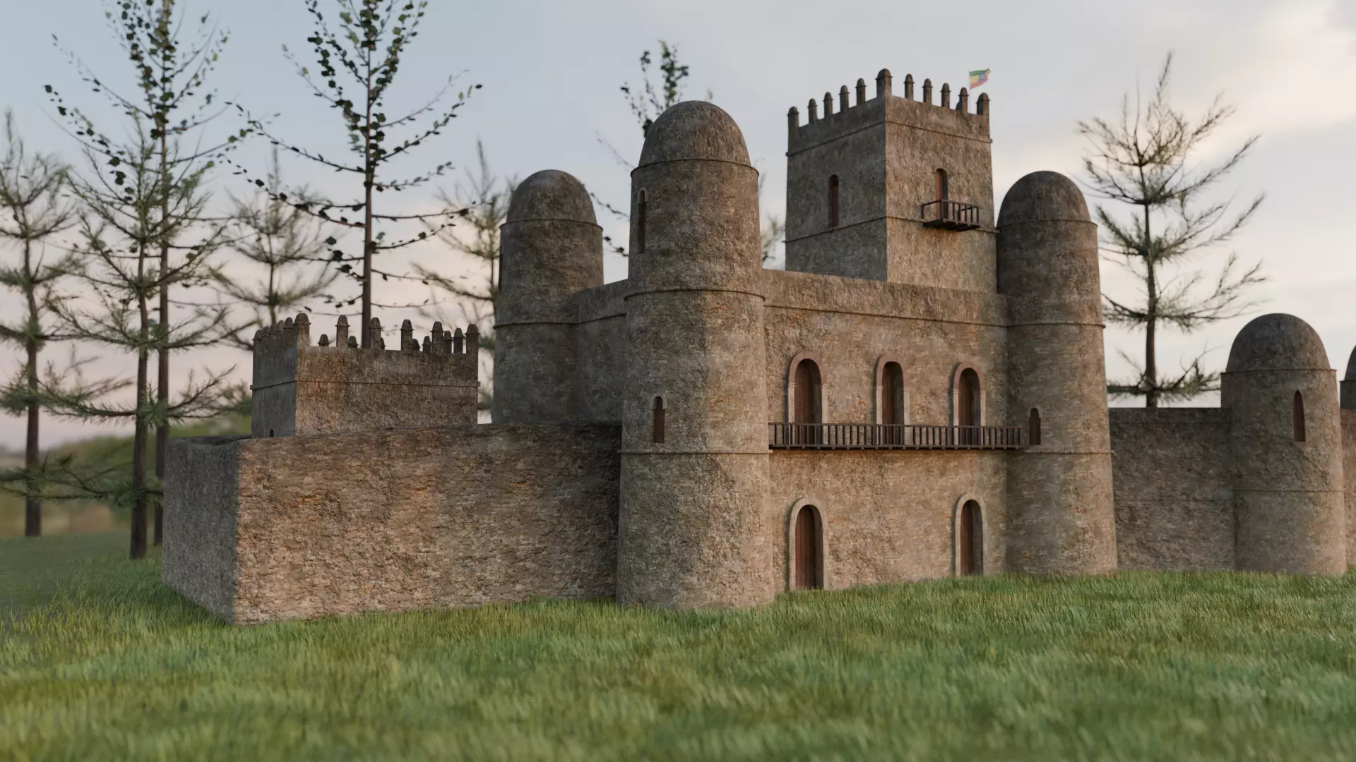 Fasil Ghebbi 3D model_0