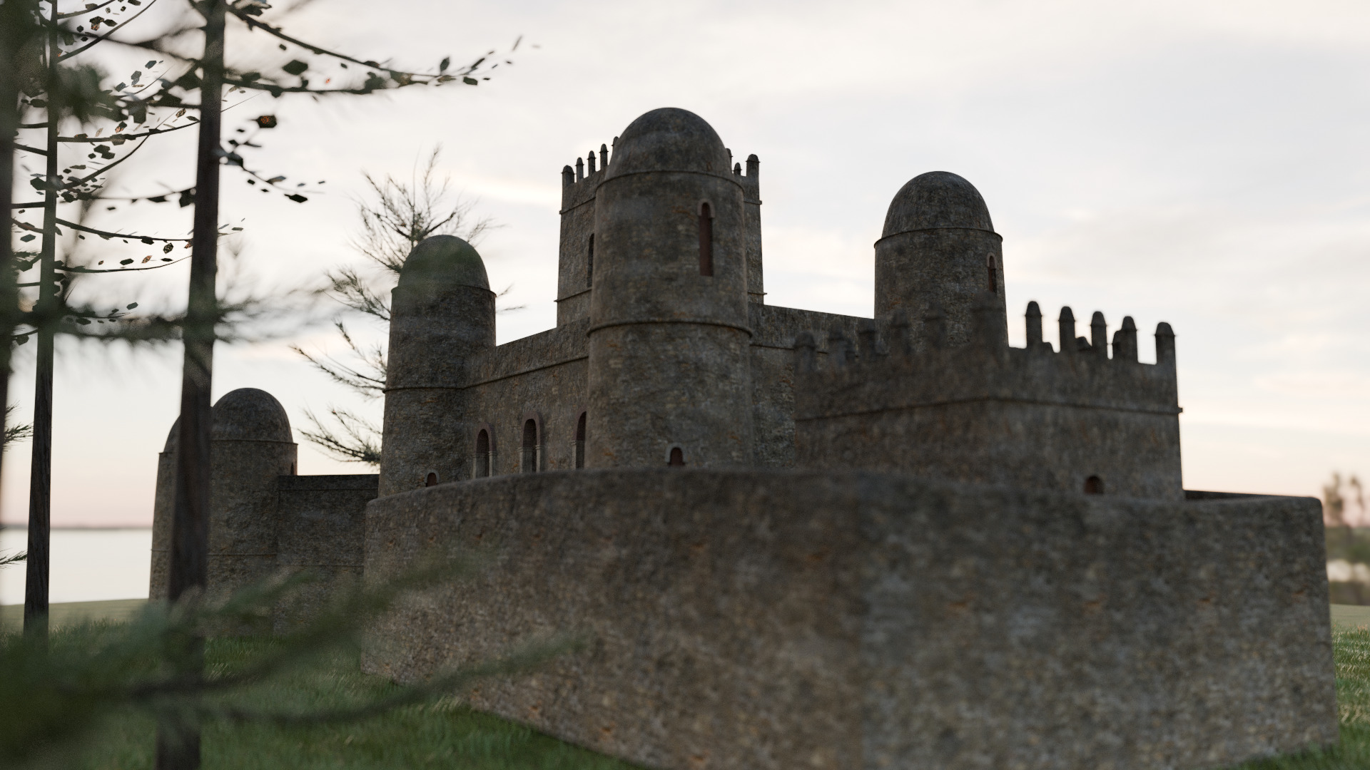 Fasil Ghebbi 3D model_7