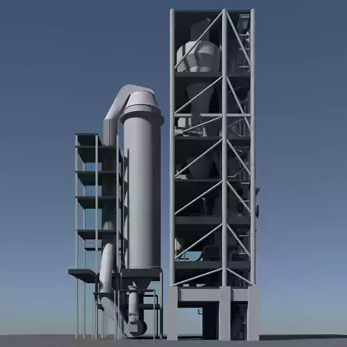 Industrial building 25i20 3D model