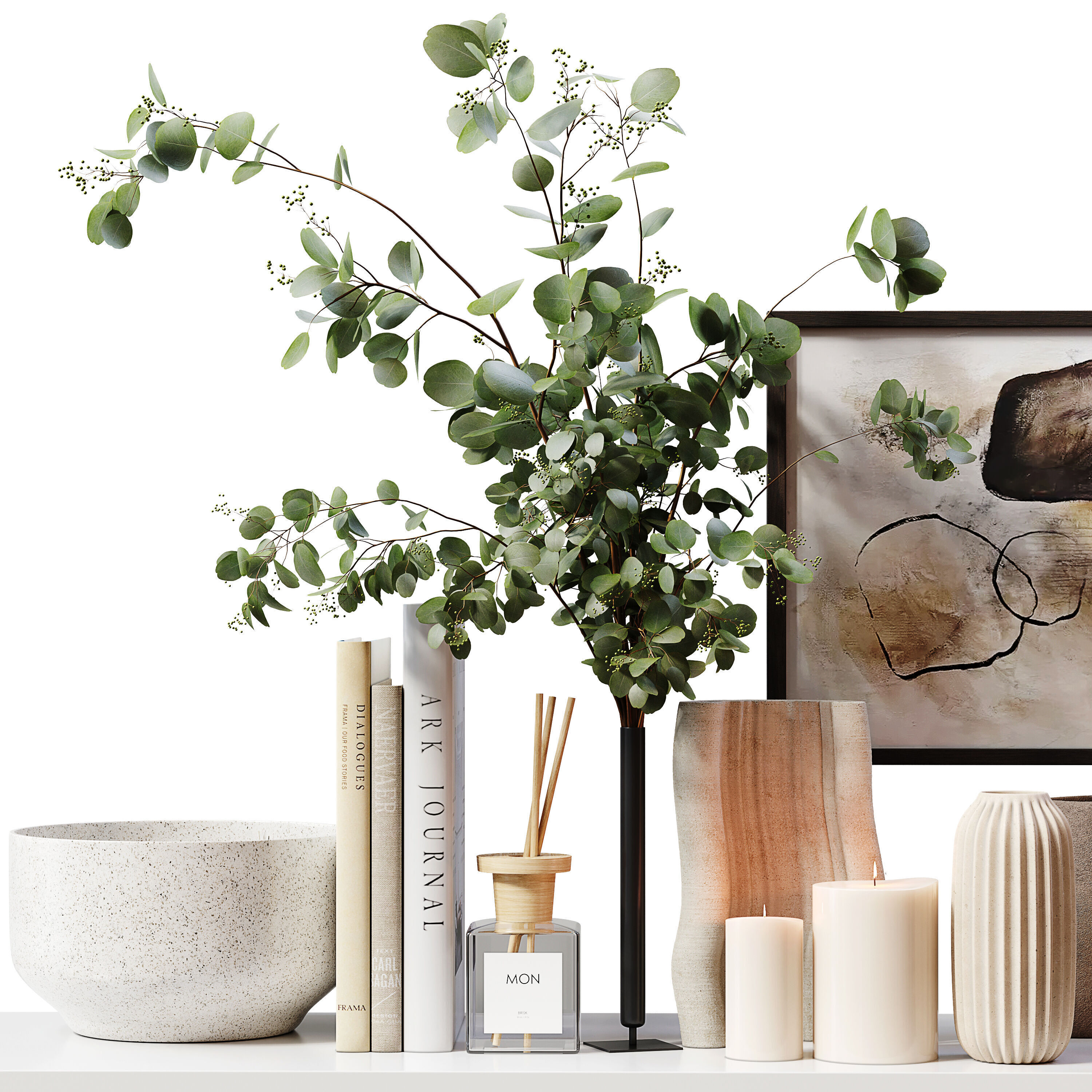 Decorative Set 245 Low-poly 3D model_3