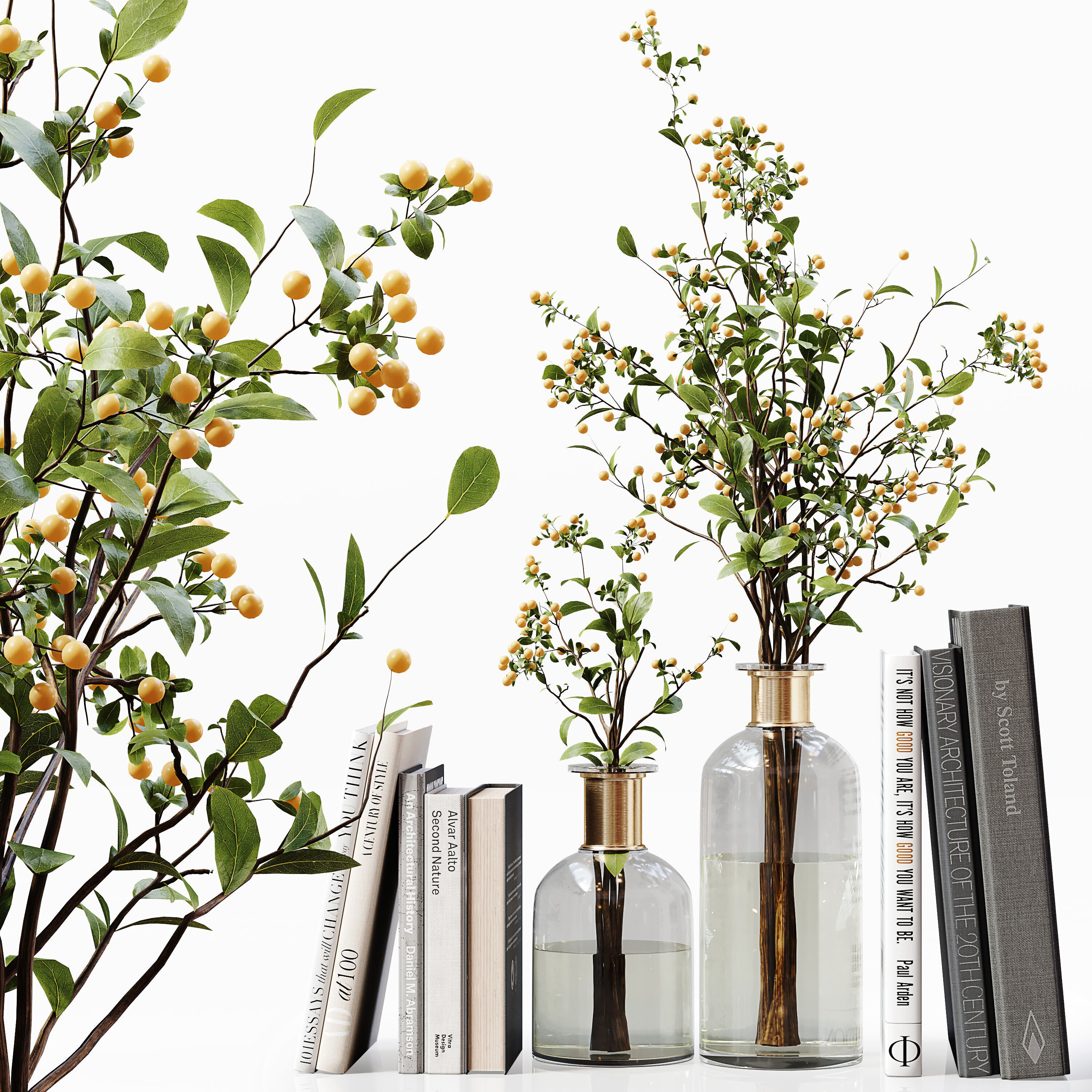 Decorative Set 245 Low-poly 3D model_2