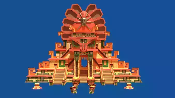 Stylized Incan Temple