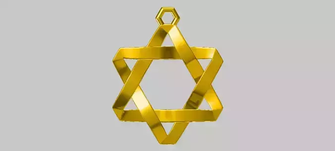 Star of David 25mm Diameter Blocky Weave 3D print model