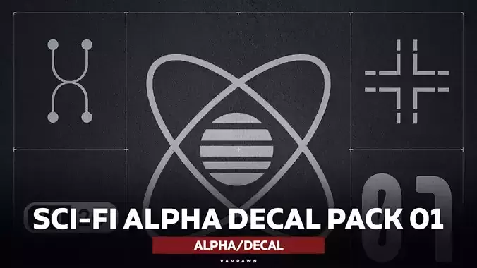 Sci-Fi Alpha Decal Pack Vol 01