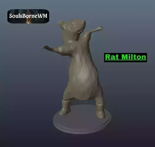 Rat Milton Dancing Rat Meme 3D print model Rat Milton Dancing Rat Meme 3D print model