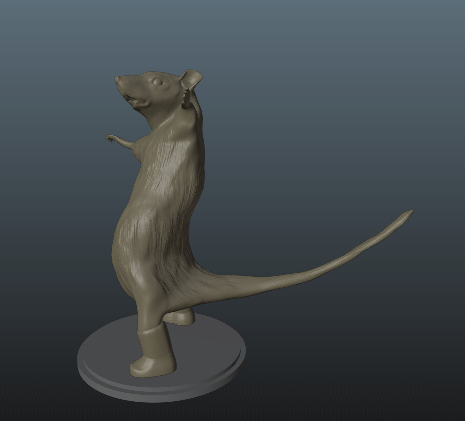 Rat Milton Dancing Rat Meme 3D print model_4