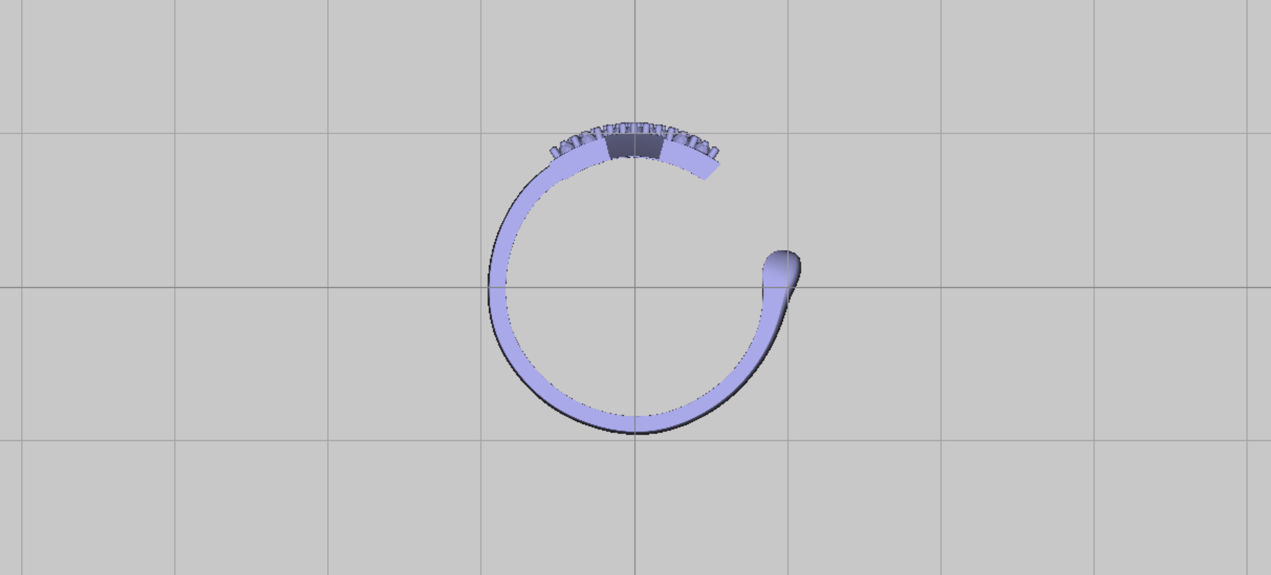 Star of David Size 6 and Half Split Ring 3D print model_5