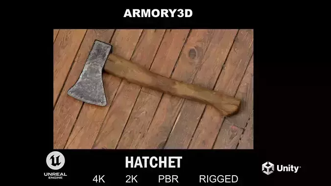 GAME READY HATCHET PBR RIGGED