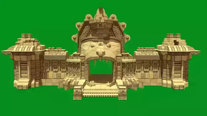 Stylized Monkey Temple