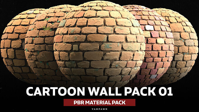 Cartoon Stone Wall Material Pack Vol 01 Texture