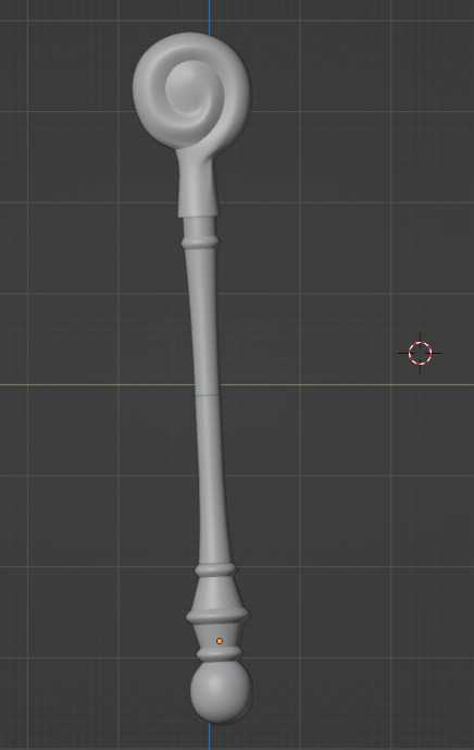 LED Dark Magician Girl Staff Prop 3D print model_2