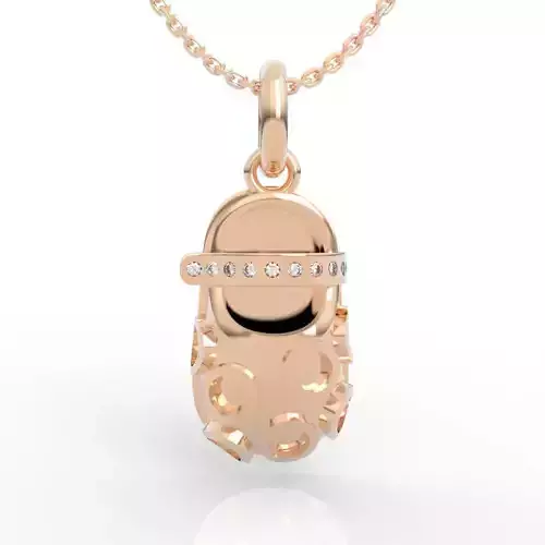 Baby Shoe Charm Necklace 