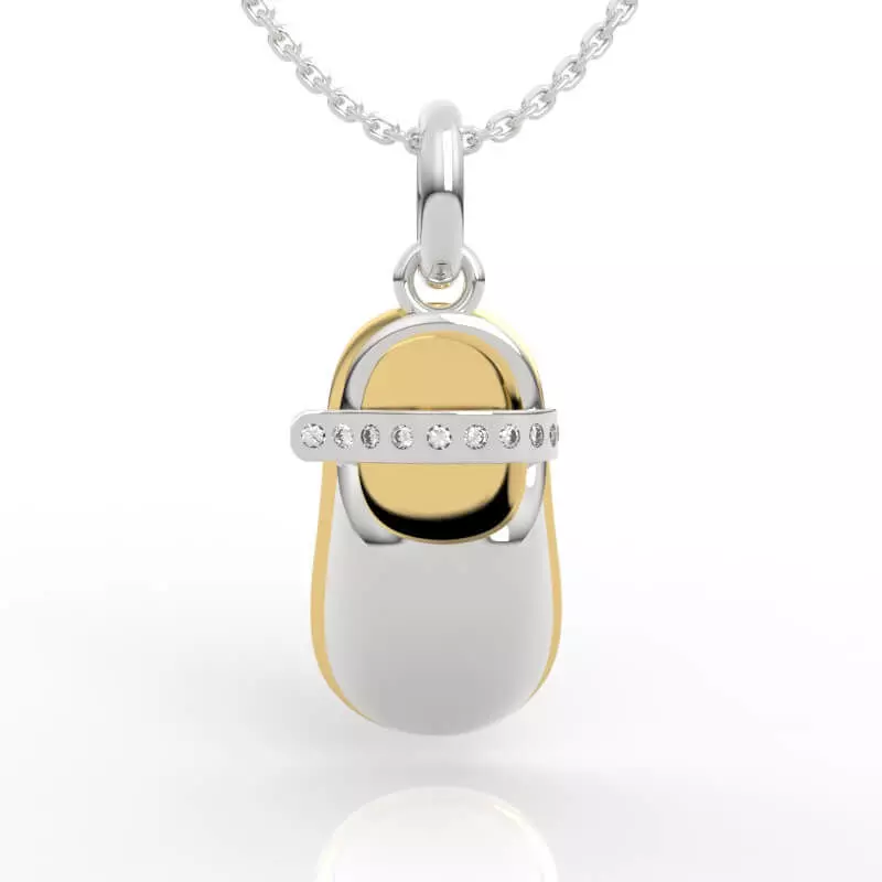 Baby Shoe Charm Pendant 3D print model