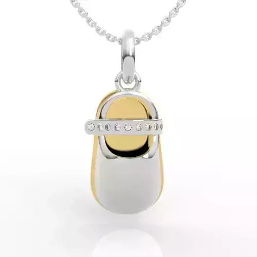 Baby Shoe Charm Pendant 