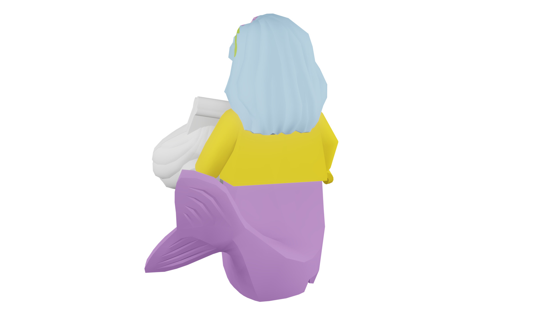 3D print minifigure - 71004-16 Marsha Queen of the Mermaids 3D print model_28