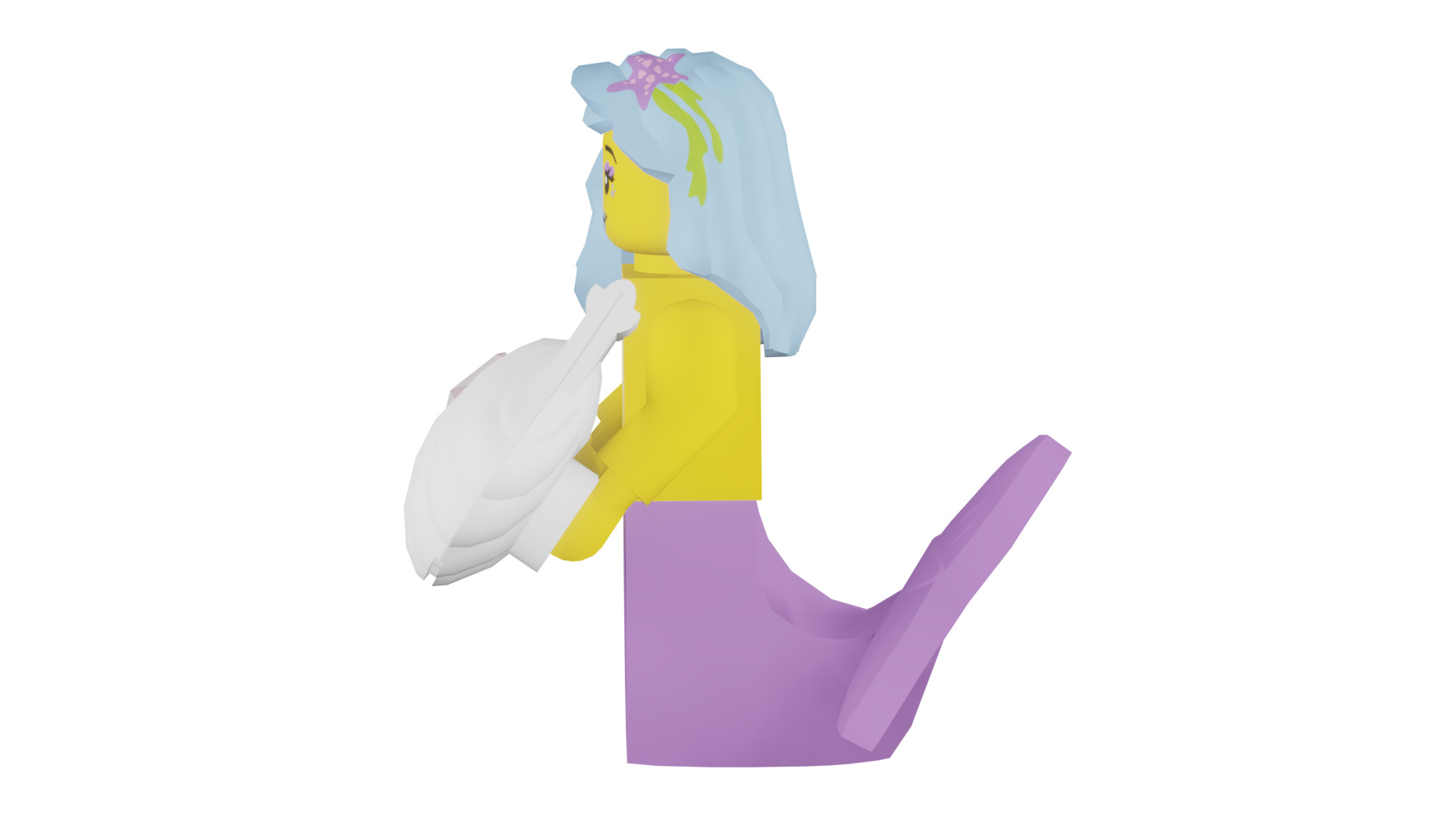 3D print minifigure - 71004-16 Marsha Queen of the Mermaids 3D print model_37