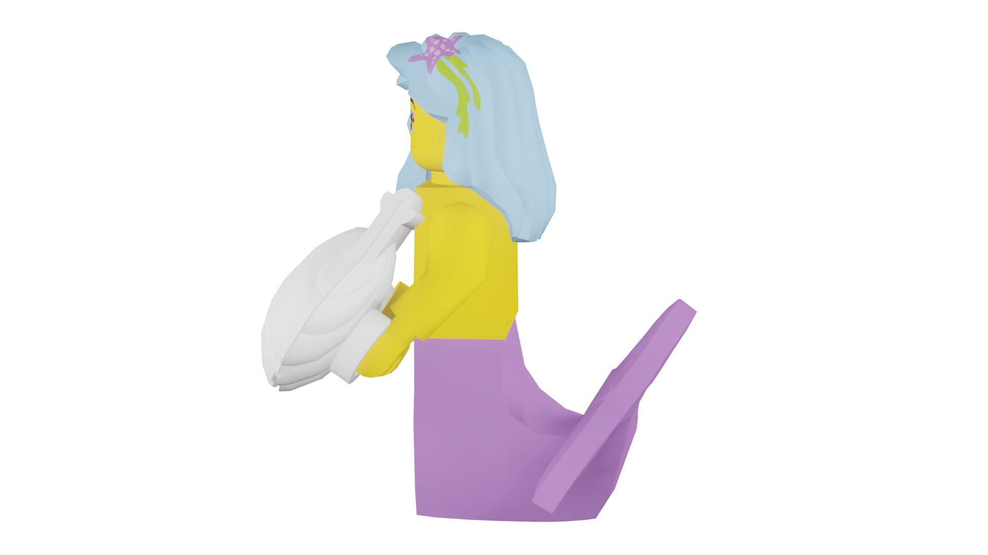 3D print minifigure - 71004-16 Marsha Queen of the Mermaids 3D print model_36