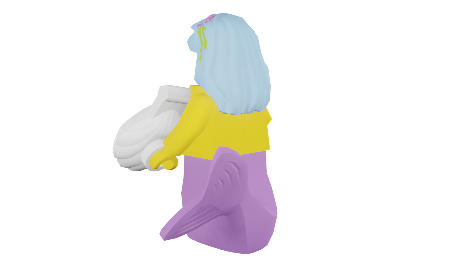 3D print minifigure - 71004-16 Marsha Queen of the Mermaids 3D print model_31