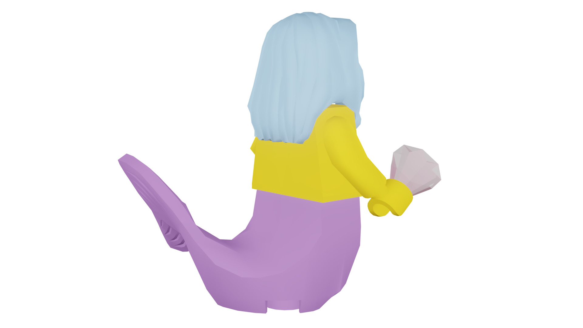 3D print minifigure - 71004-16 Marsha Queen of the Mermaids 3D print model_20