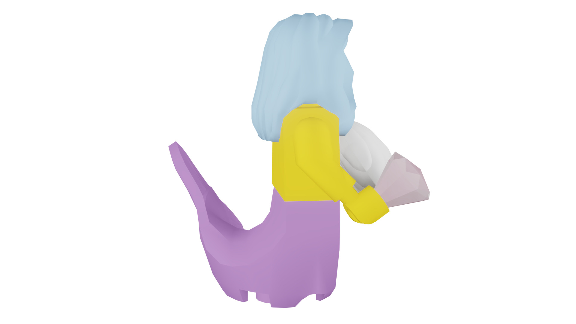 3D print minifigure - 71004-16 Marsha Queen of the Mermaids 3D print model_16