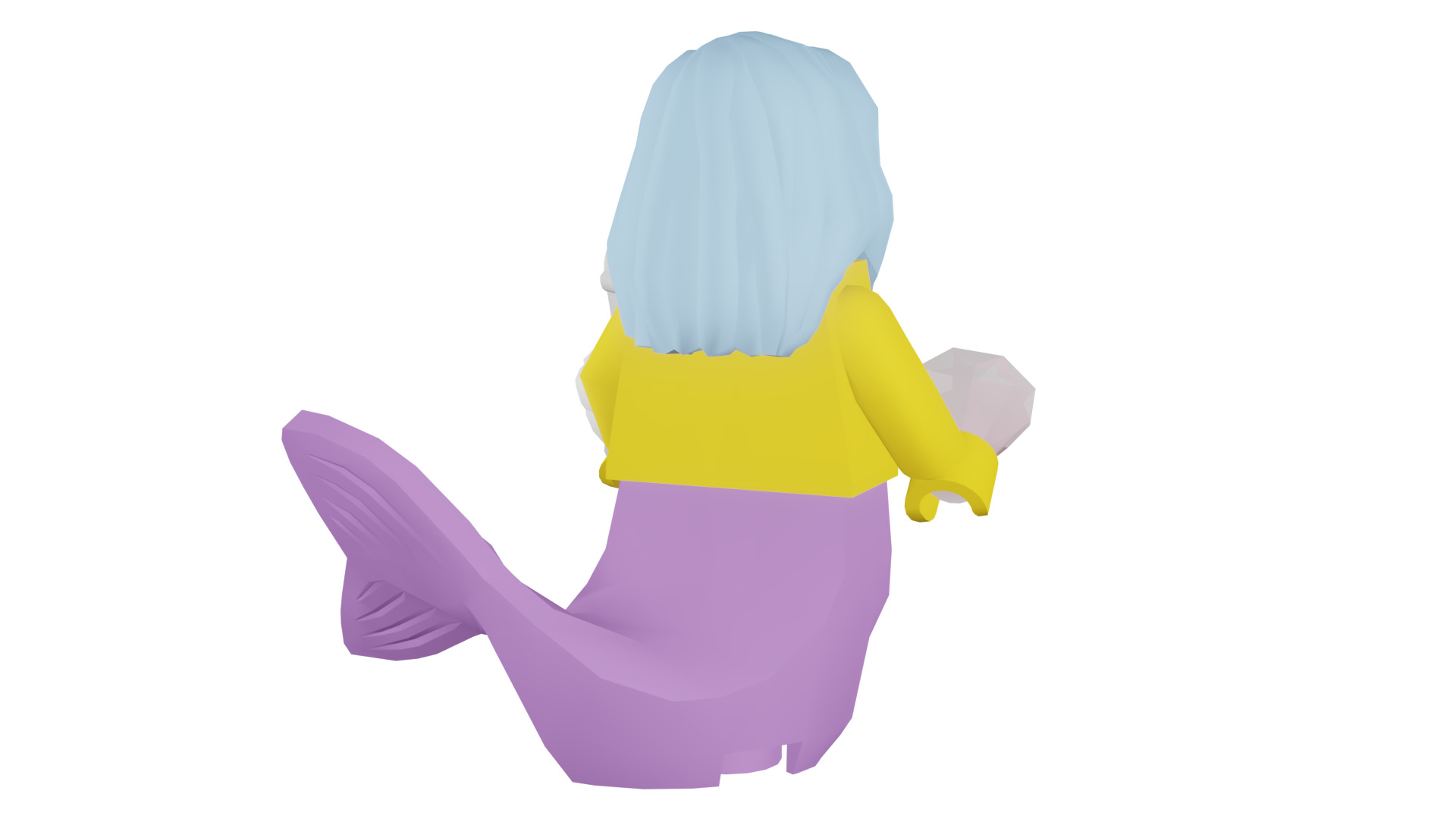 3D print minifigure - 71004-16 Marsha Queen of the Mermaids 3D print model_23