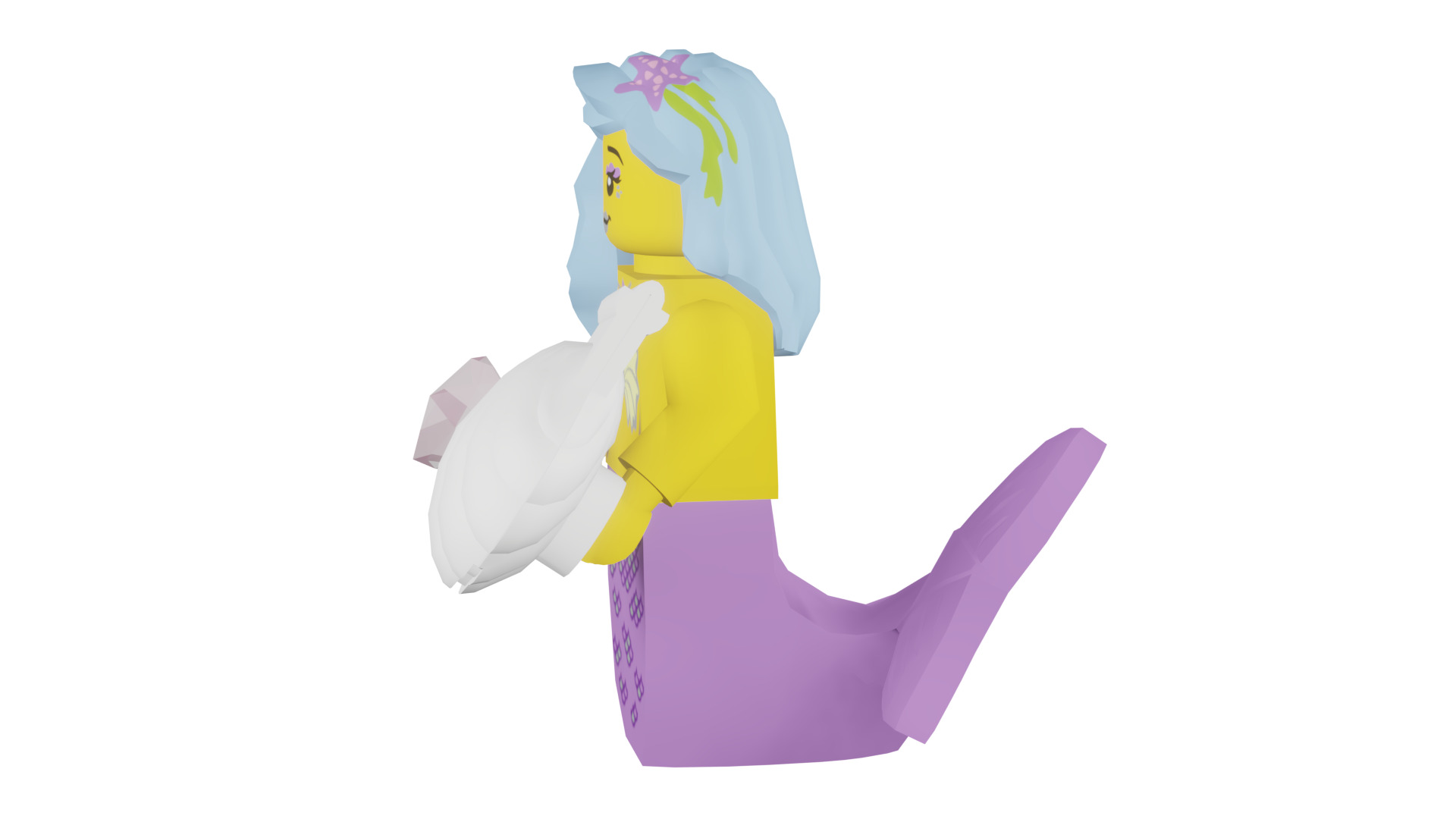 3D print minifigure - 71004-16 Marsha Queen of the Mermaids 3D print model_38