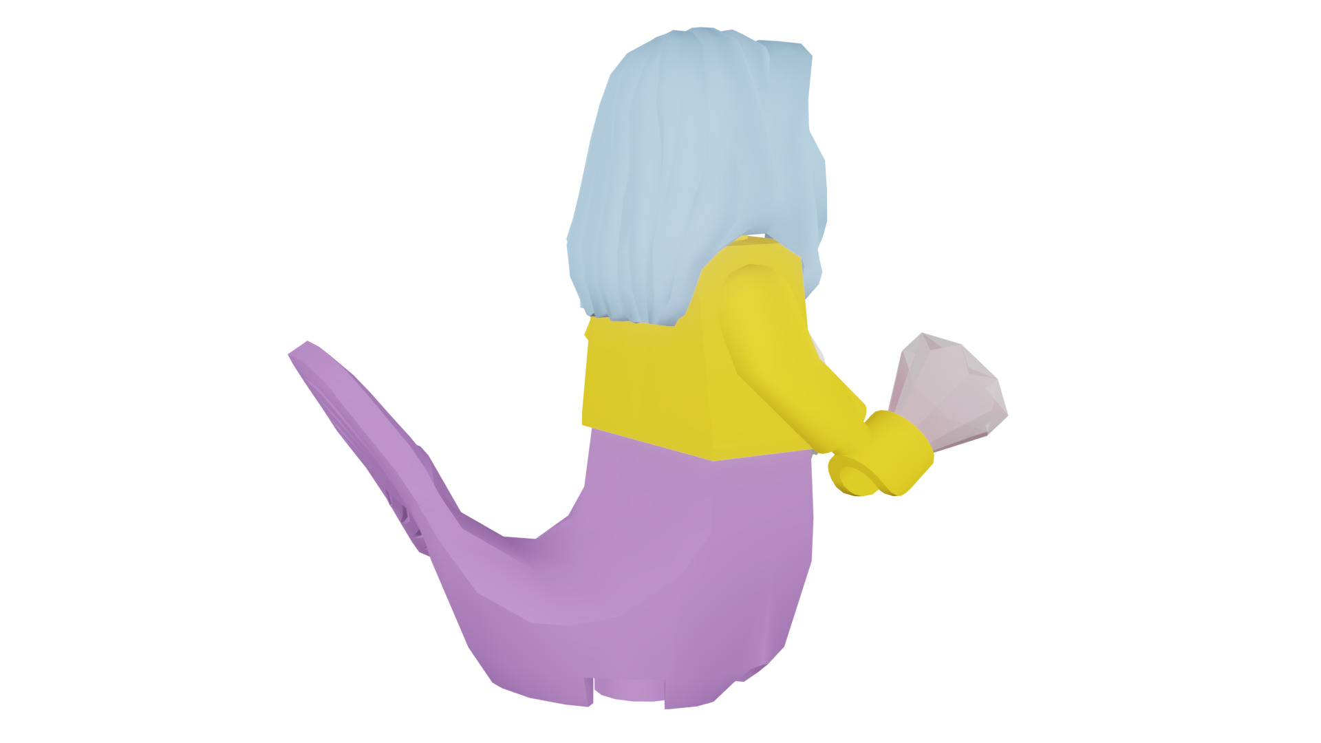 3D print minifigure - 71004-16 Marsha Queen of the Mermaids 3D print model_19