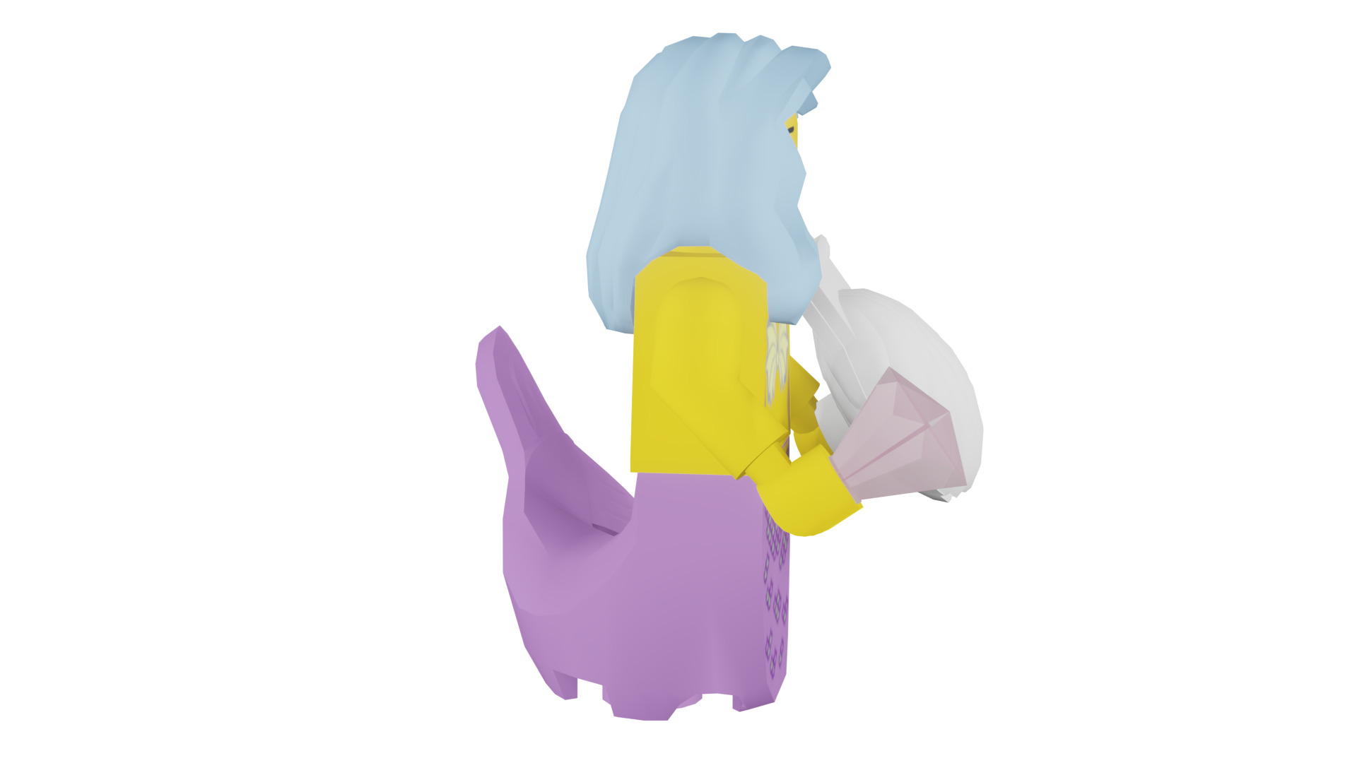 3D print minifigure - 71004-16 Marsha Queen of the Mermaids 3D print model_14