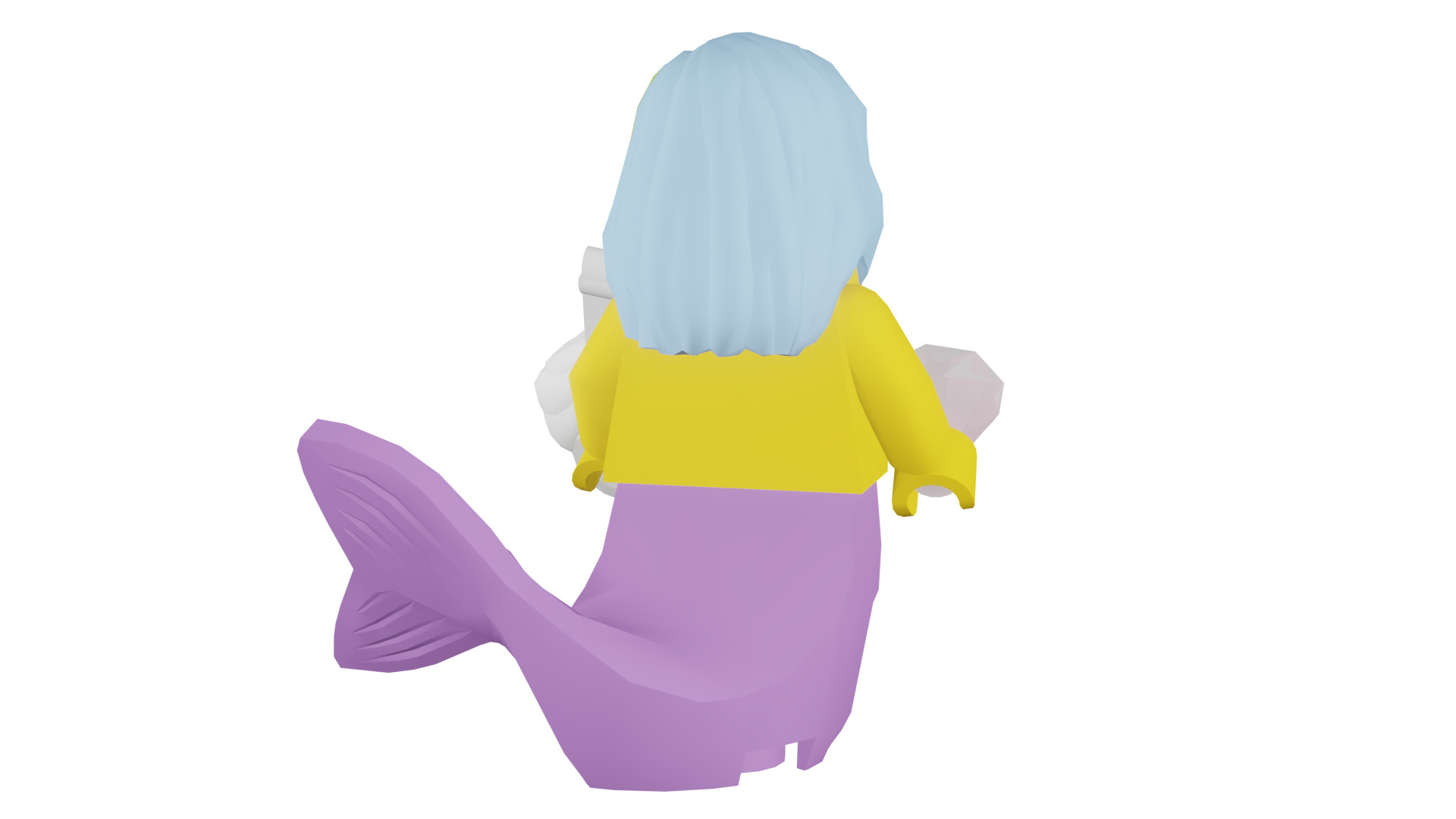 3D print minifigure - 71004-16 Marsha Queen of the Mermaids 3D print model_24