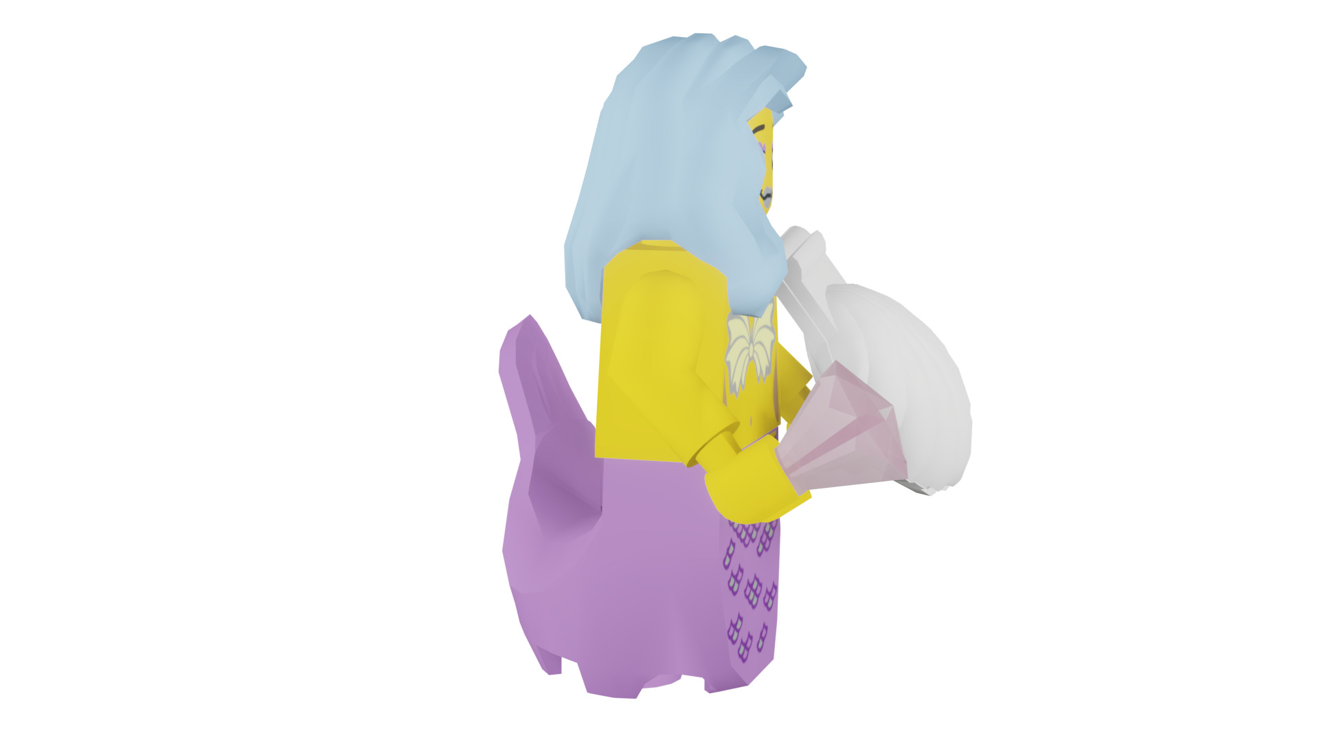 3D print minifigure - 71004-16 Marsha Queen of the Mermaids 3D print model_13