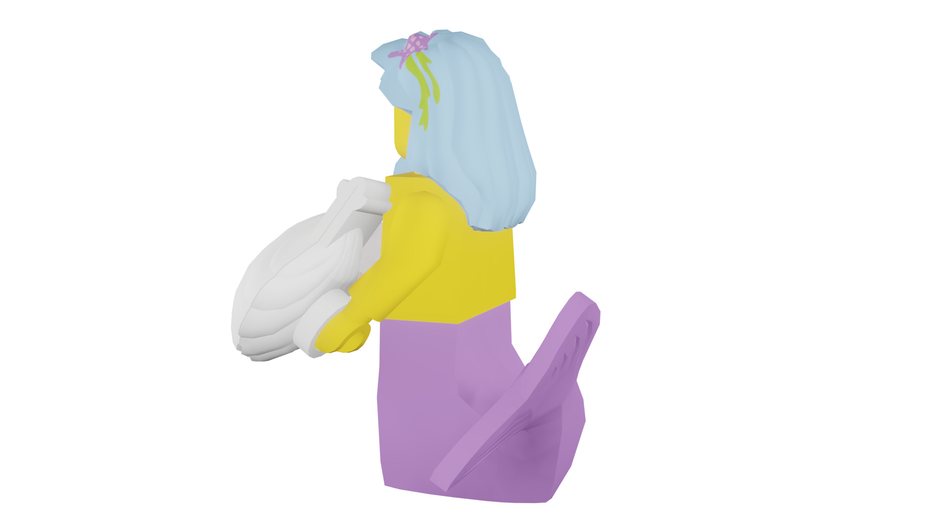 3D print minifigure - 71004-16 Marsha Queen of the Mermaids 3D print model_34