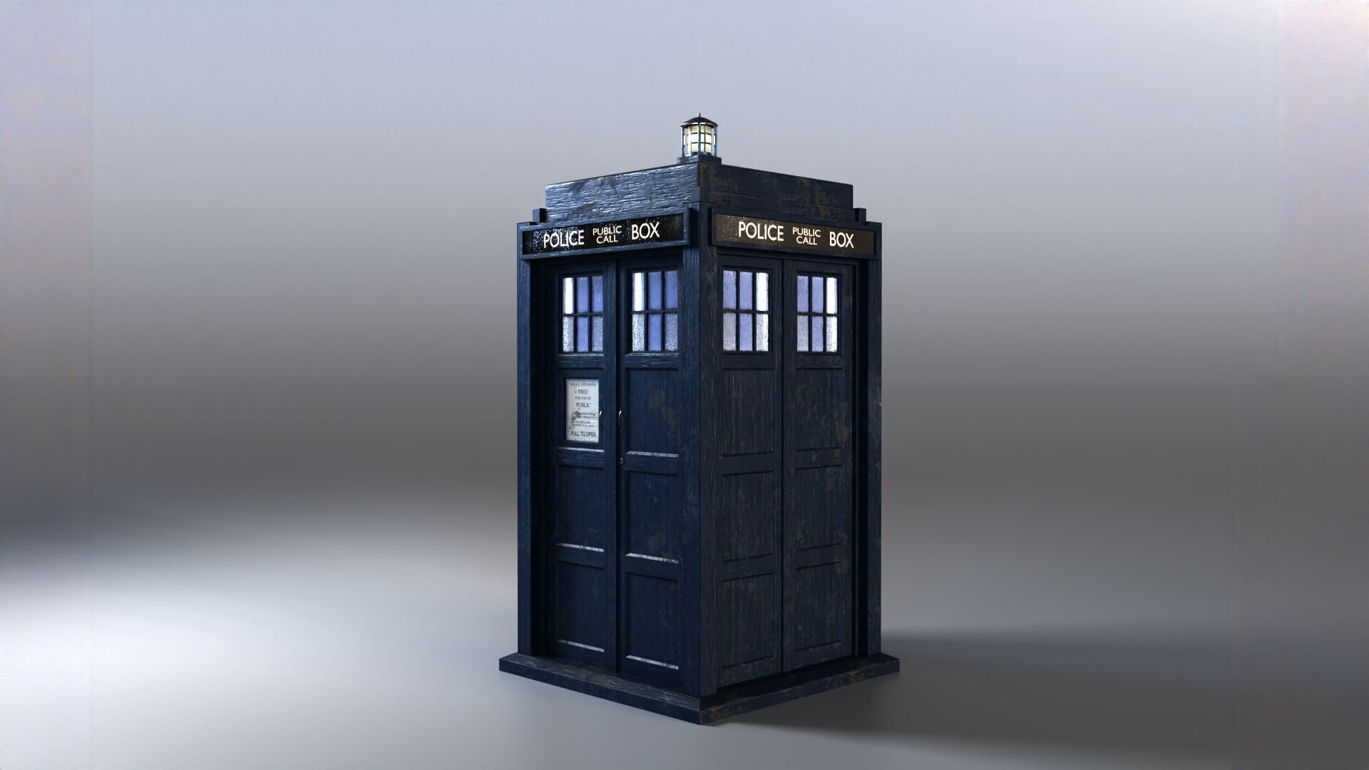 2005 TARDIS Exterior Model 3D model_2