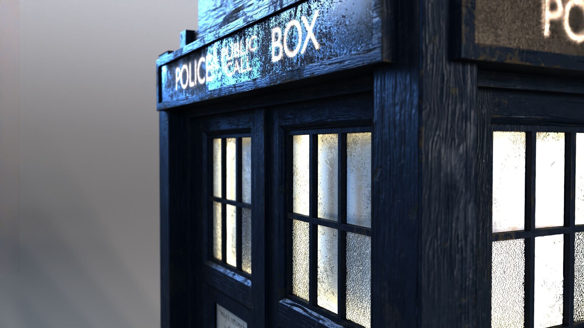 2005 TARDIS Exterior Model 3D model_1