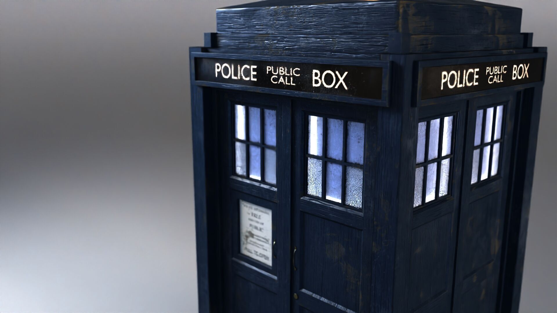 2005 TARDIS Exterior Model 3D model_3