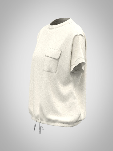 Relaxed-fit T-shirt 3D model_2