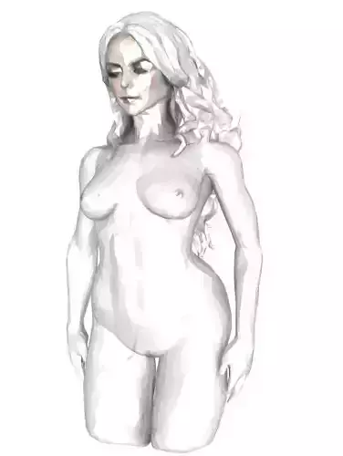 Nude lady beautiful sculpture