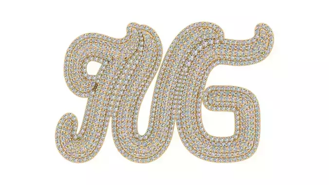 MG Luxe Monogram Pendant