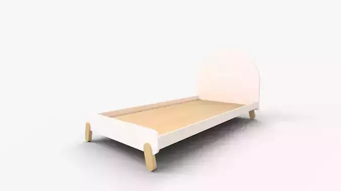 Illene Bed 3D model Illene Bed 3D model