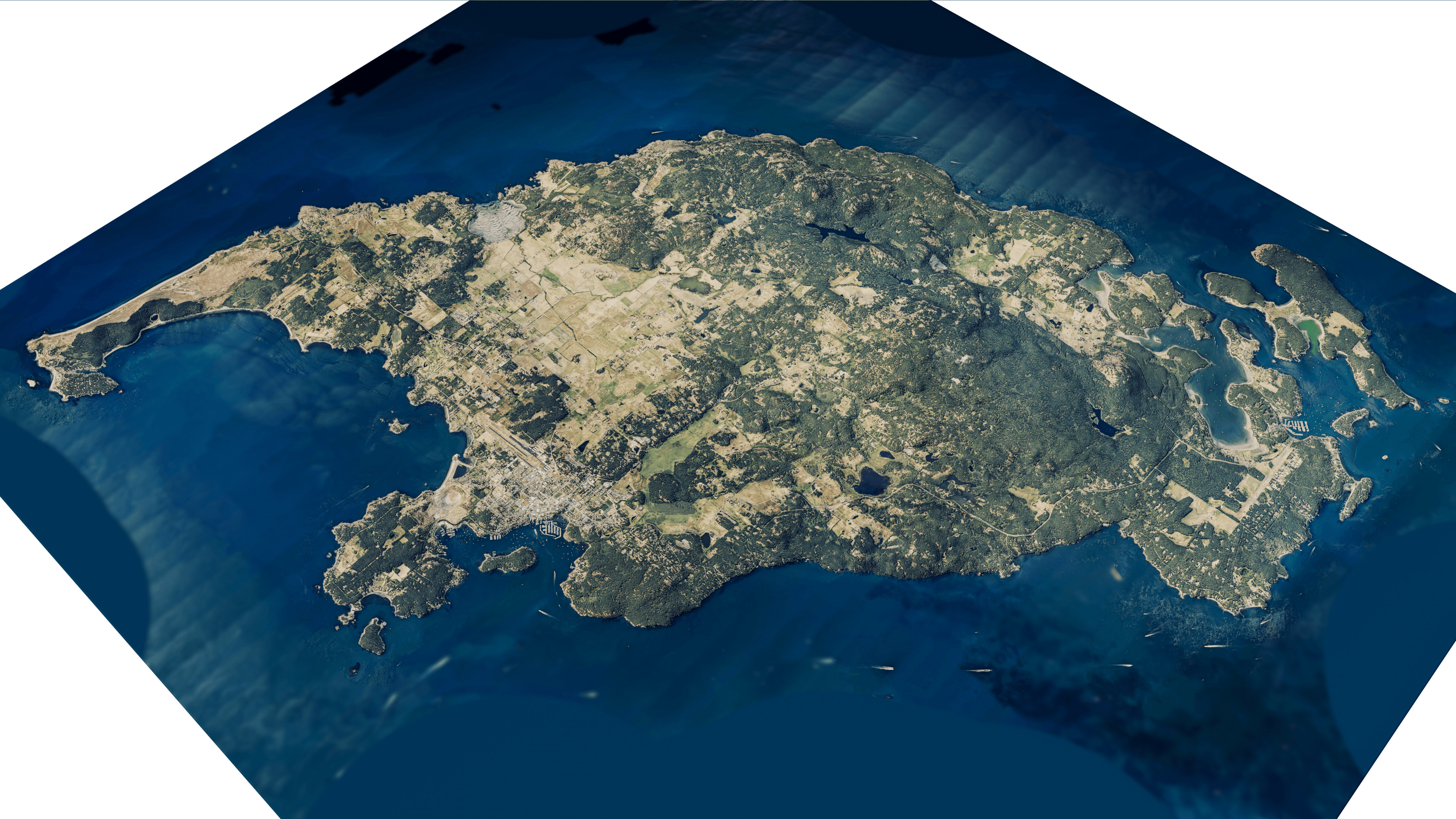 san juan island full 3d model terrain Low-poly 3D model_11