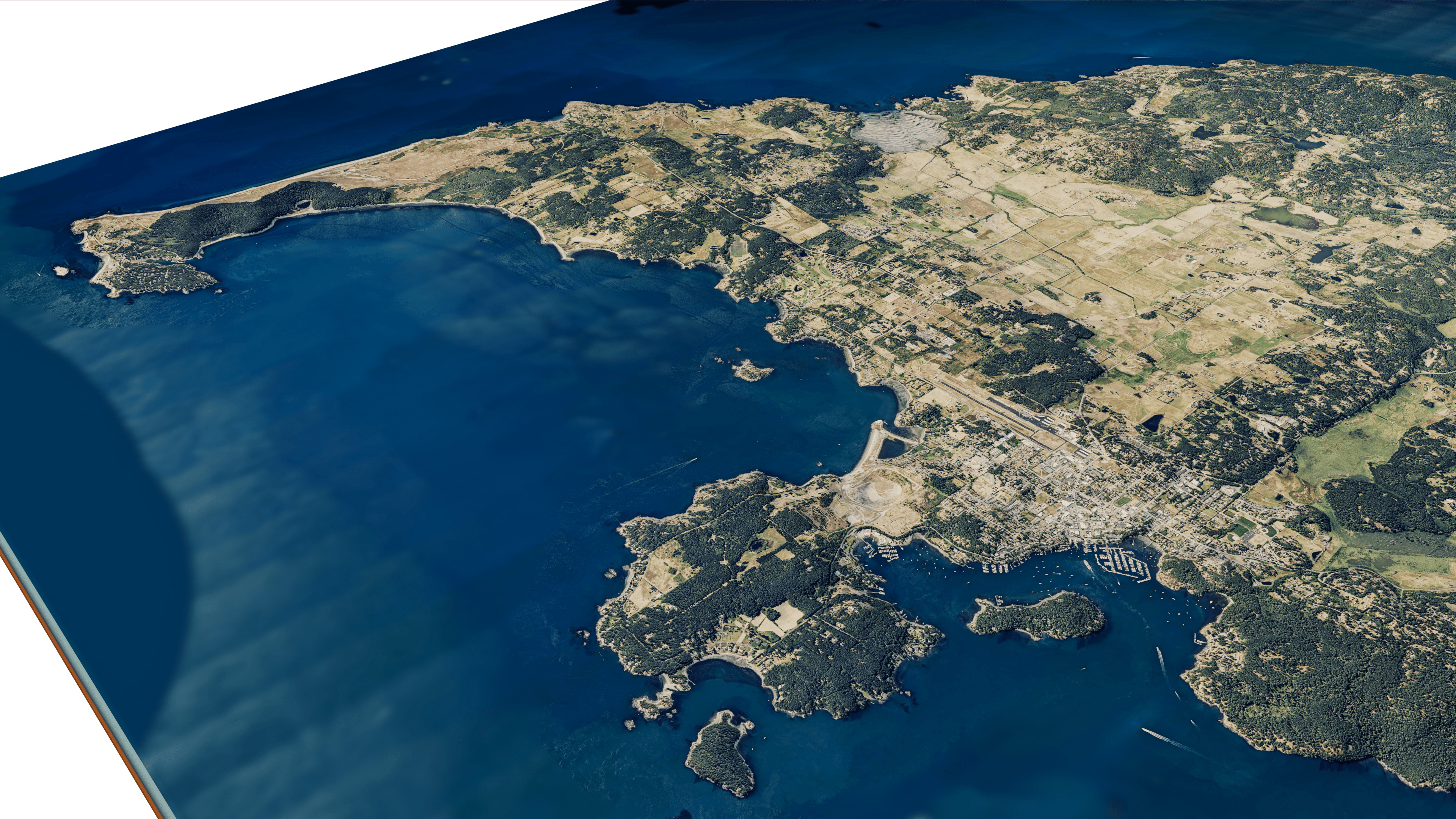 san juan island full 3d model terrain Low-poly 3D model_8
