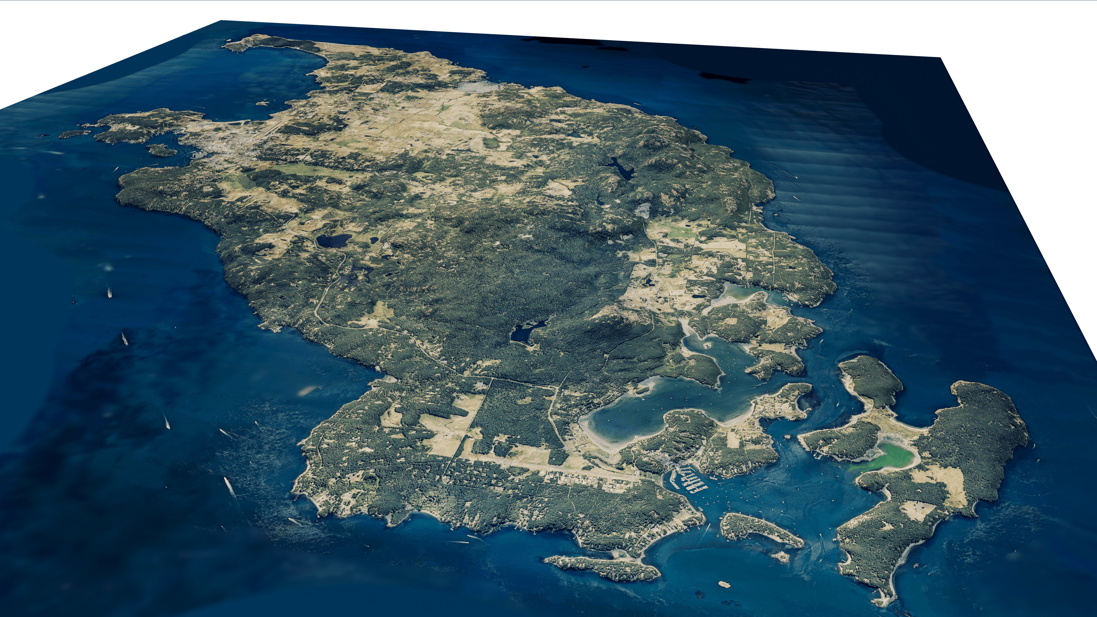 san juan island full 3d model terrain Low-poly 3D model_13