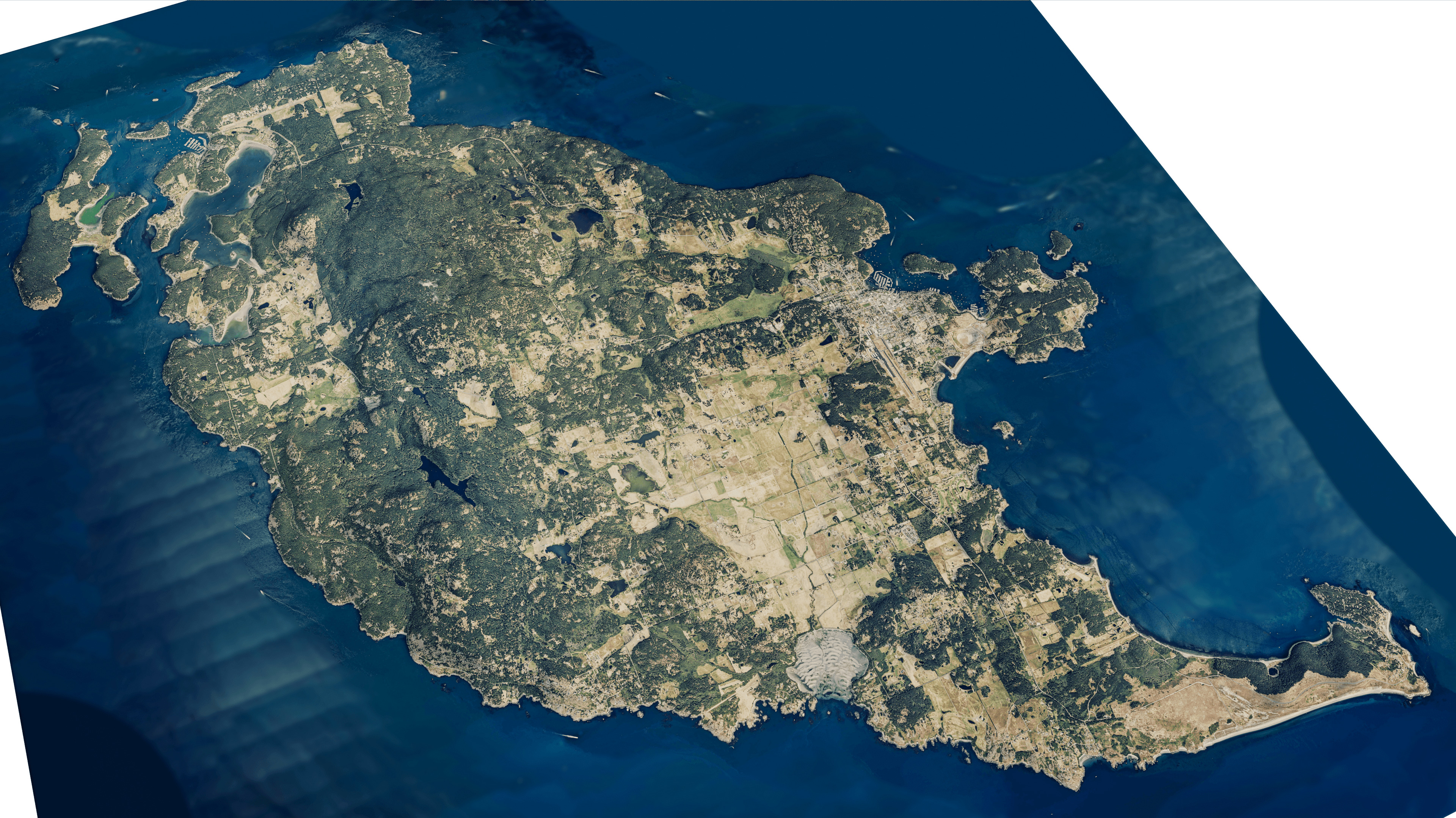 san juan island full 3d model terrain Low-poly 3D model_2