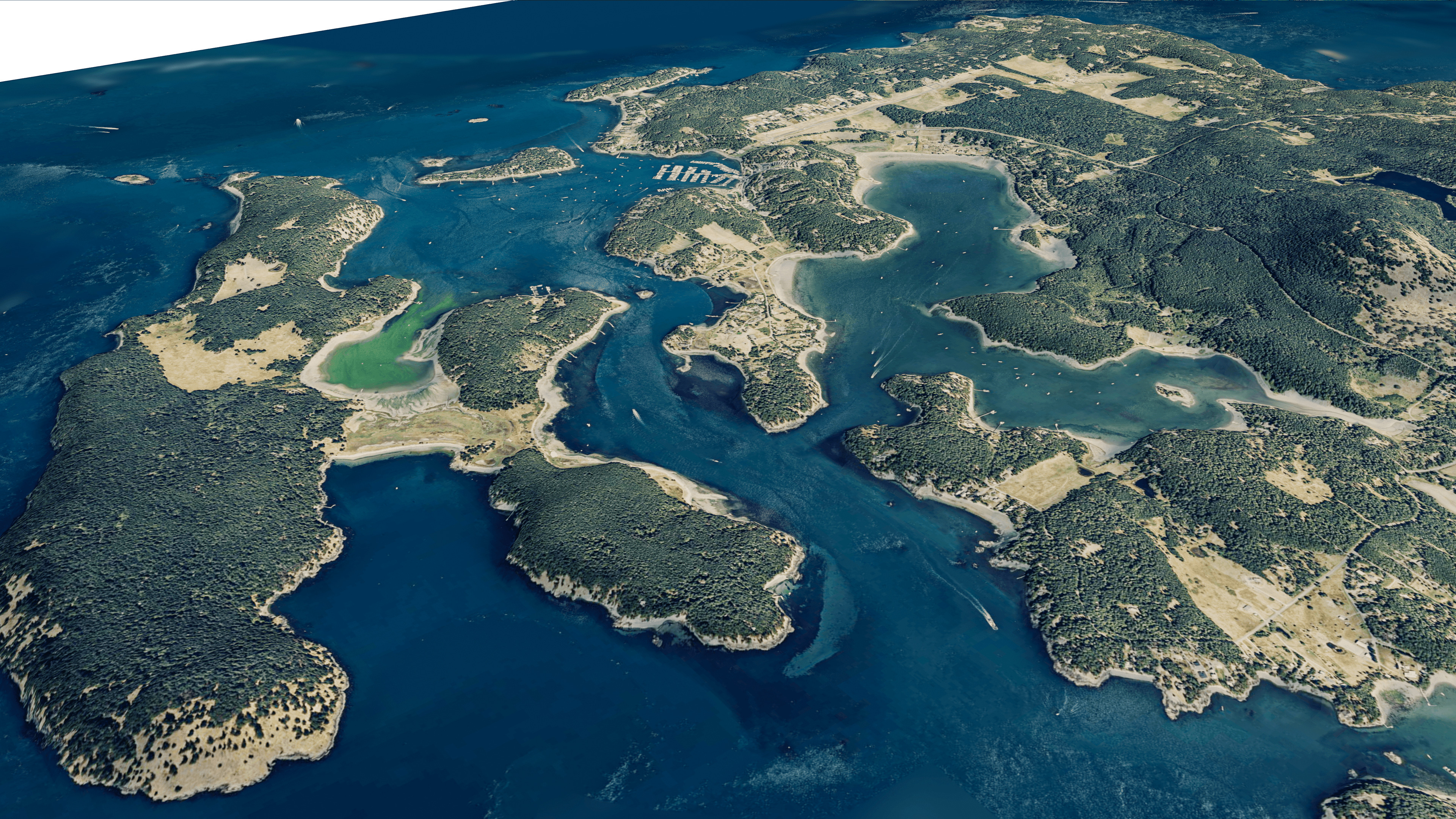san juan island full 3d model terrain Low-poly 3D model_14