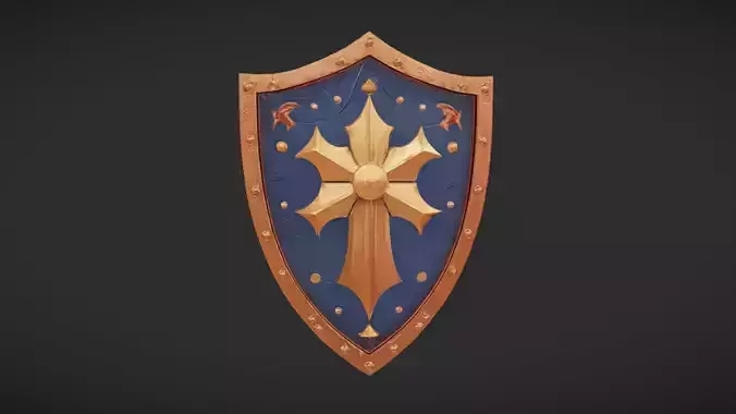 ornate medieval shield