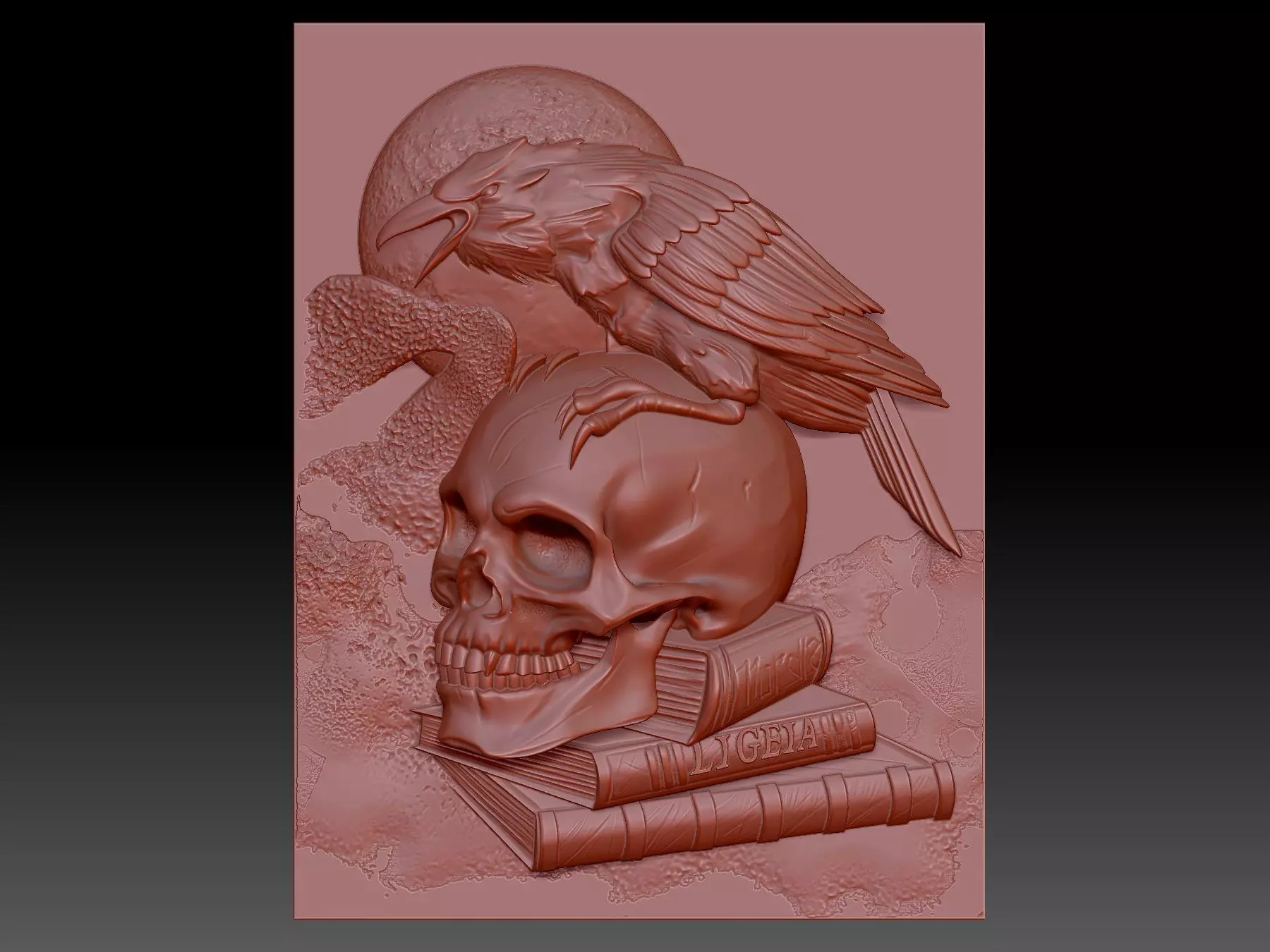 Raven 3D print model