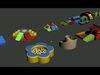 soft packaging exercise equipment combination 3D model_1